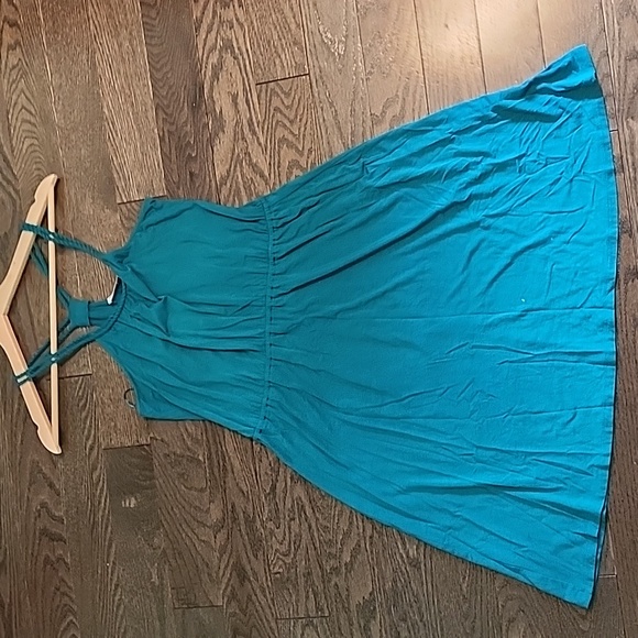 Super cute, short, teal summer dress from RICKI'S - Picture 2 of 2
